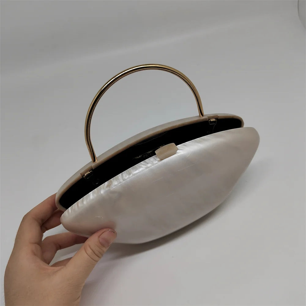 Pearl Acrylic Clutch Purse