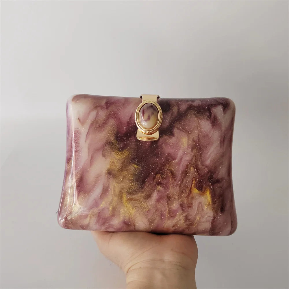 Acrylic Glossy Clutch Purse