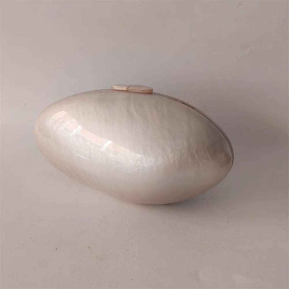 Shell Acrylic Clutch Purse