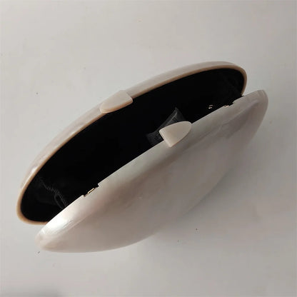 Shell Acrylic Clutch Purse